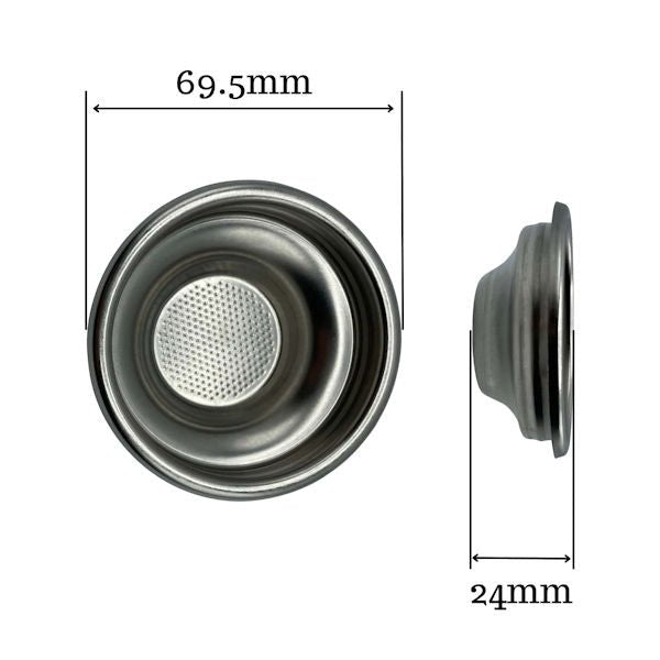 7 - 8 GRM SINGLE FILTER BASKET - EXTERNAL RIDGE - Choose Coffee