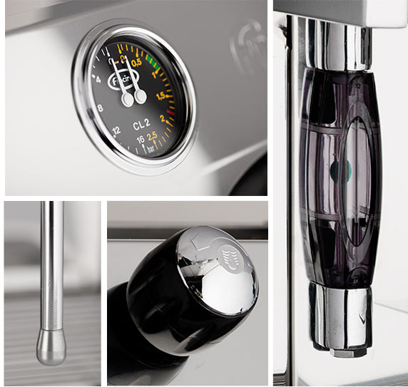 Fracino Bambino 2 Group Automatic Espresso Luxury Coffee Machine BAM2E-3V-IVORI