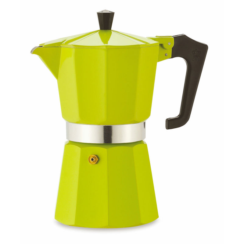 PEZZETTI ITALEXPRESS ALUMINIUM MOKA POT - 6 CUP GREEN