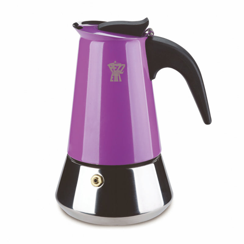PEZZETTI STEELEXPRESS MOKA POT - 4 CUP LILAC