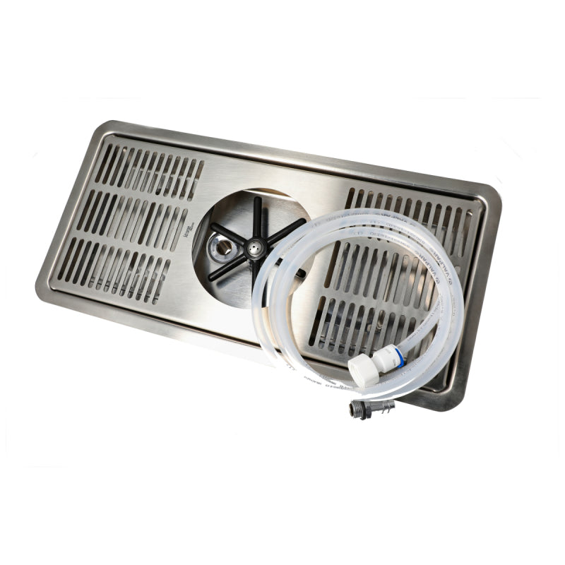 RECESSED CENTRE SPRAY PITCHER RINSER TRAY - 406MM (L) 178MM (W) 22MM (D)