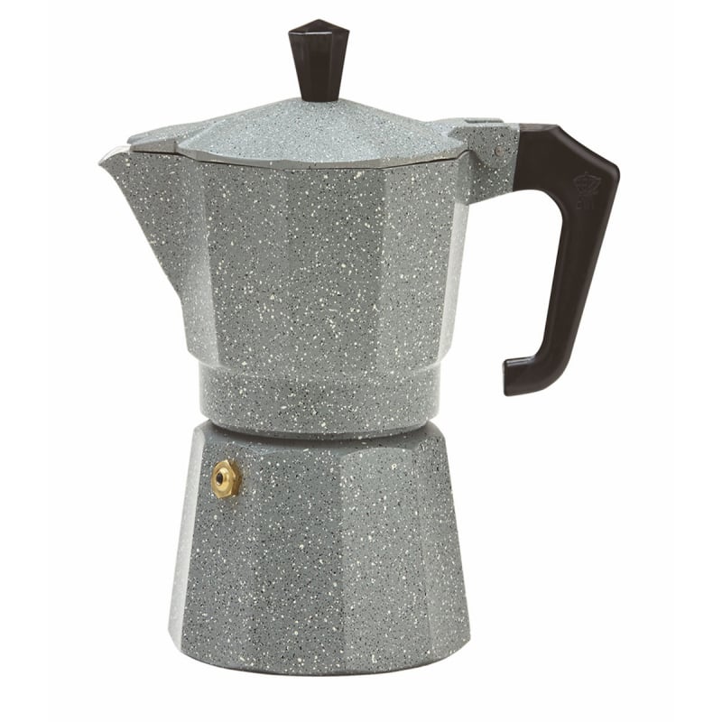 PEZZETTI ITALEXPRESS SPECKLED ALUMINIUM MOKA POT - 6 CUP SILVER