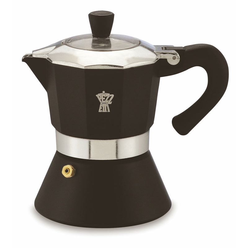 PEZZETTI BELLEXPRESS ALUMINIUM MOKA POT - 3 CUP BLACK