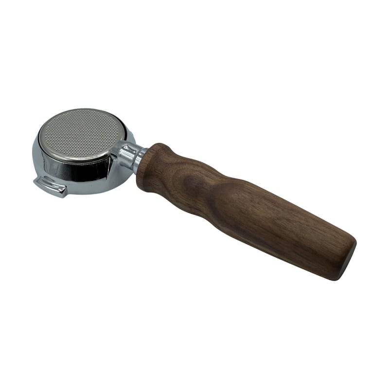 BOTTOMLESS FILTERHOLDER WITH WOODEN HANDLE - E61 8.5 GASKET - 21G BASKET