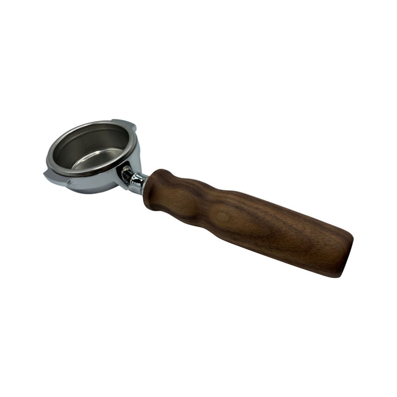 BOTTOMLESS FILTERHOLDER WITH WOODEN HANDLE - E61 8.5 GASKET - 21G BASKET