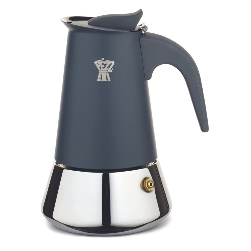 PEZZETTI STEELEXPRESS MOKA POT - 4 CUP SHOOTING ASH
