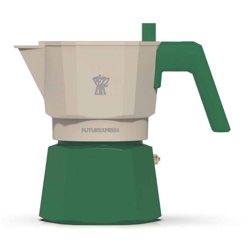 PEZZETTI FUTUREXPRESS MOKA POT - 6 CUP FOREST GREEN