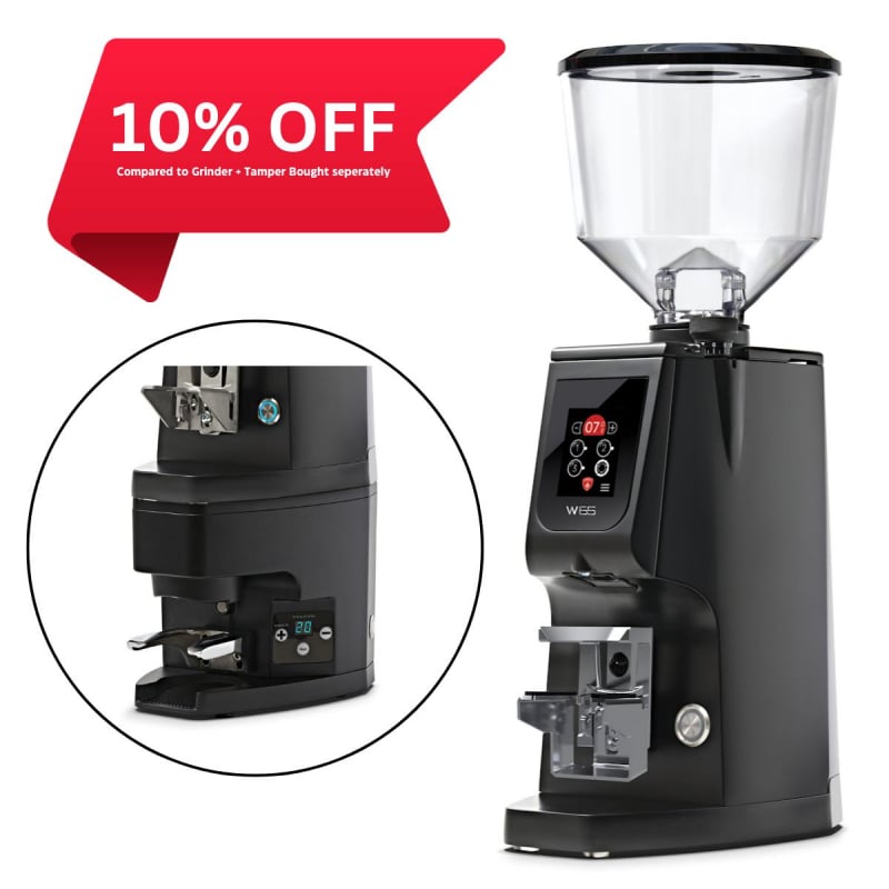 EUREKA ATOM 65W GRINDER WITH ATOM AUTO TAMPER - BLACK
