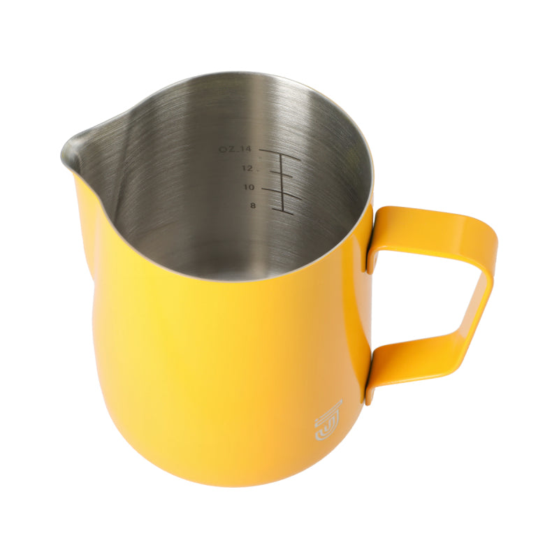 JAGUAR MILK ID S/S INTERIOR MILK FOAMING JUG - 0.6 LITRE YELLOW