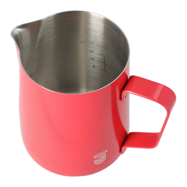 JAGUAR MILK ID S/S INTERIOR MILK FOAMING JUG - 0.6 LITRE RED