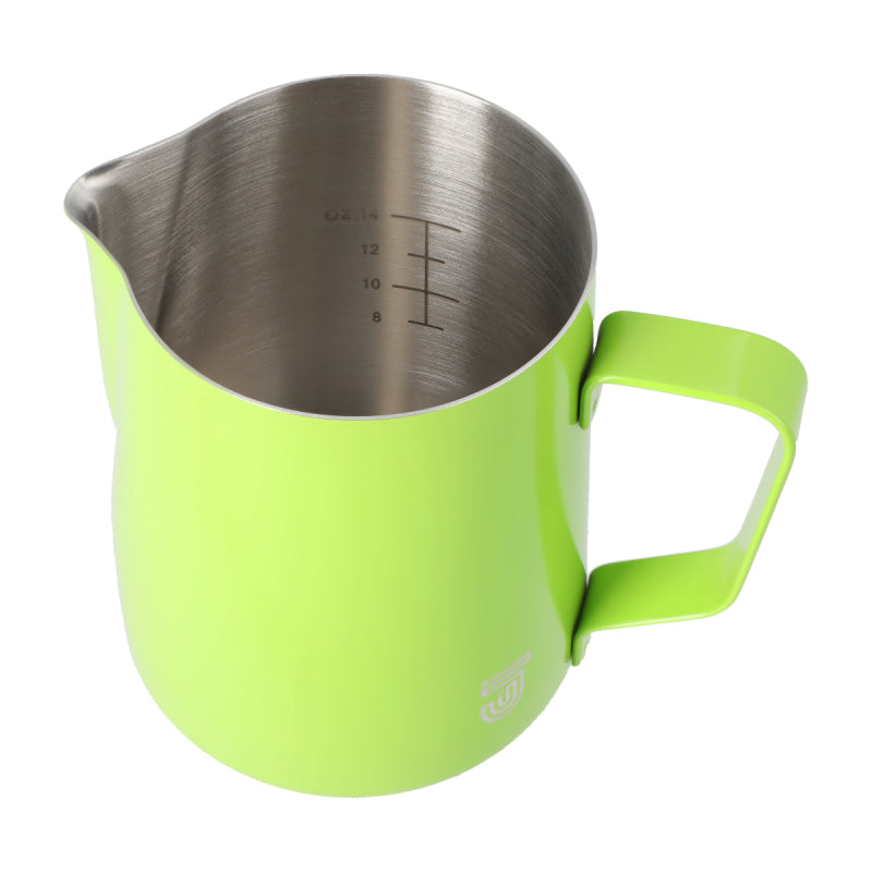 JAGUAR MILK ID S/S INTERIOR MILK FOAMING JUG - 0.6 LITRE GREEN