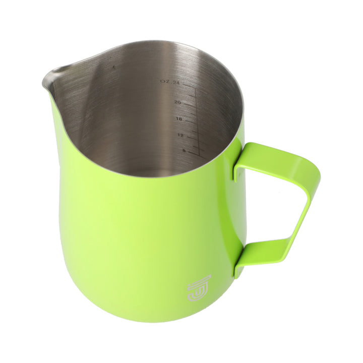 JAGUAR MILK ID S/S INTERIOR MILK FOAMING JUG - 1 LITRE GREEN
