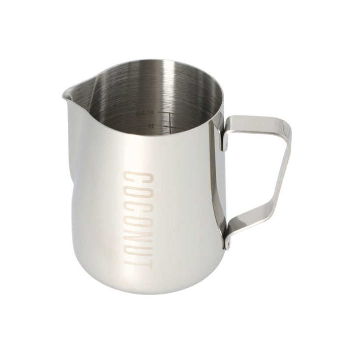 JAGUAR NAMED MILK FOAMING JUG WITH ETCHED VOLUME MEASURES - 0.6 LITRE &