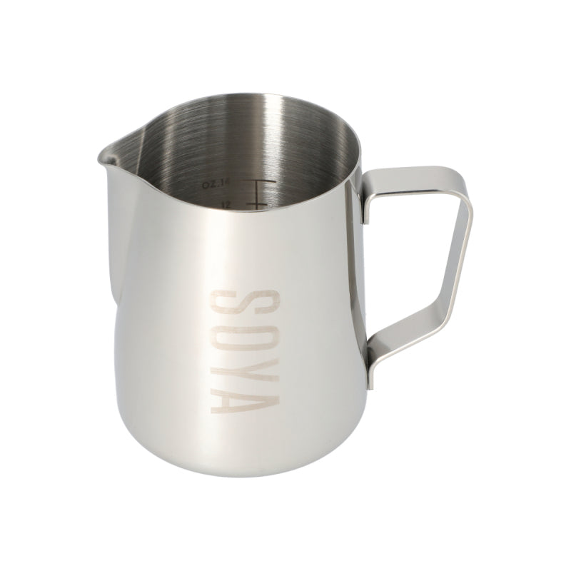 JAGUAR NAMED MILK FOAMING JUG WITH ETCHED VOLUME MEASURES - 0.6 LITRE &