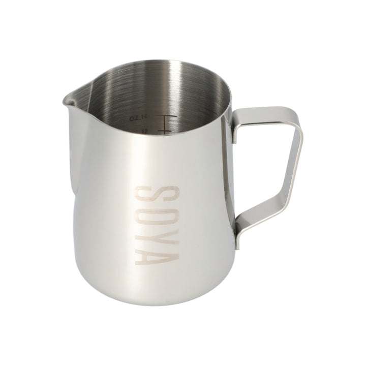 JAGUAR NAMED MILK FOAMING JUG WITH ETCHED VOLUME MEASURES - 0.6 LITRE &