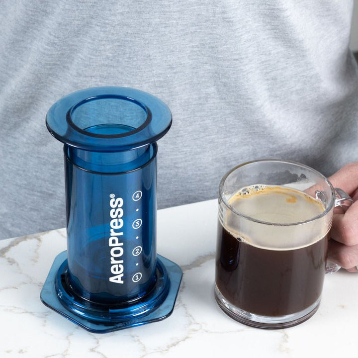 AEROPRESS CLEAR BLUE COFFEE MAKER - Choose Coffee