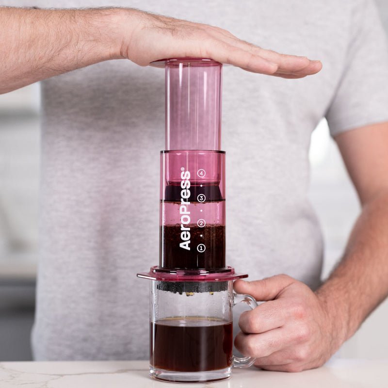 AEROPRESS CLEAR PINK COFFEE MAKER - Choose Coffee
