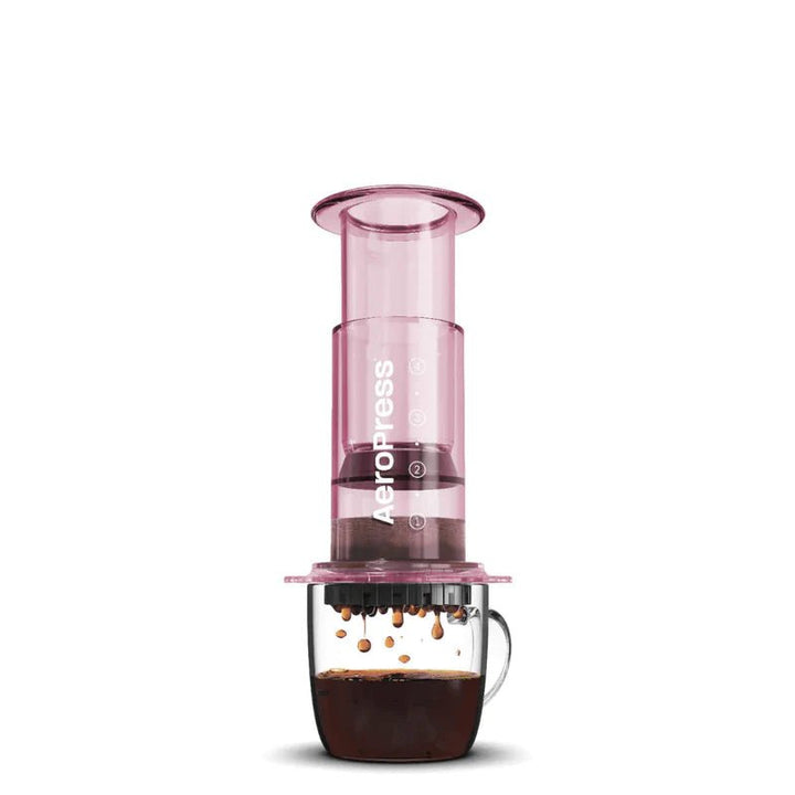 AEROPRESS CLEAR PINK COFFEE MAKER - Choose Coffee