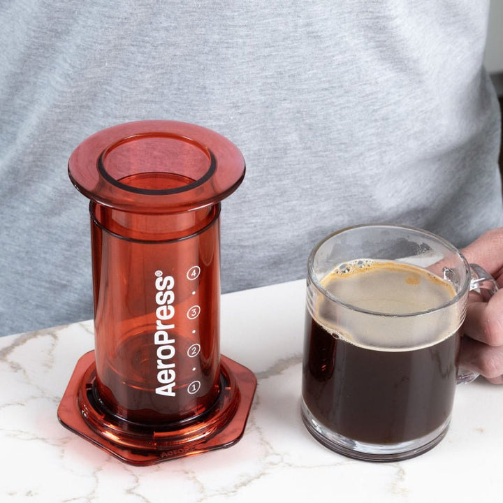 AEROPRESS CLEAR RED COFFEE MAKER - Choose Coffee
