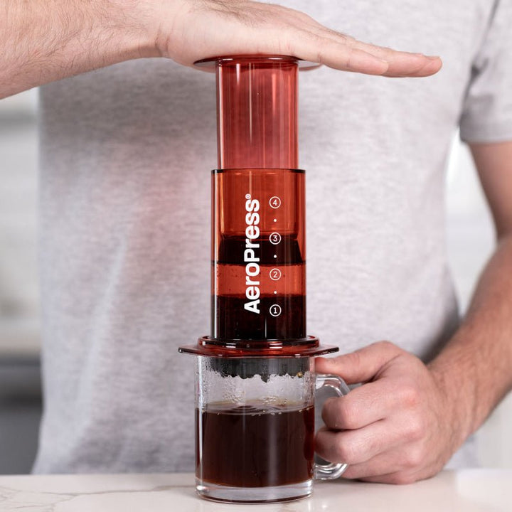 AEROPRESS CLEAR RED COFFEE MAKER - Choose Coffee