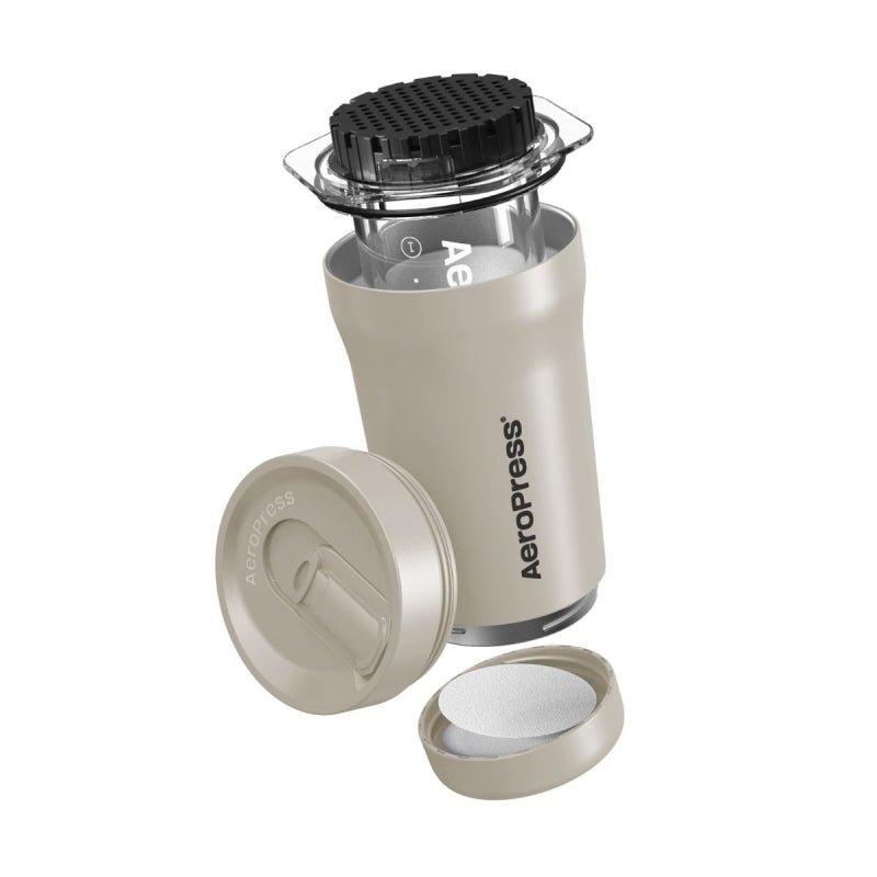 AEROPRESS GO PLUS TRAVEL COFFEE PRESS - CREAM - Choose Coffee