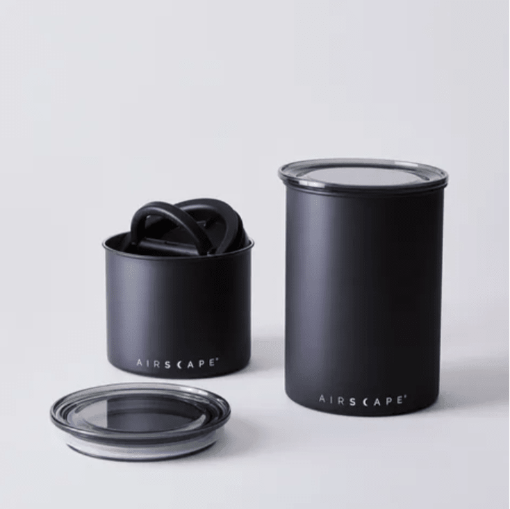 AIRSCAPE COFFEE BEAN CANISTER MEDIUM BLACK 500G - Choose Coffee