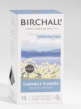 Birchall Camomile - 200 Enveloped Plant - Based Prism Tea Bags - Choose Coffee