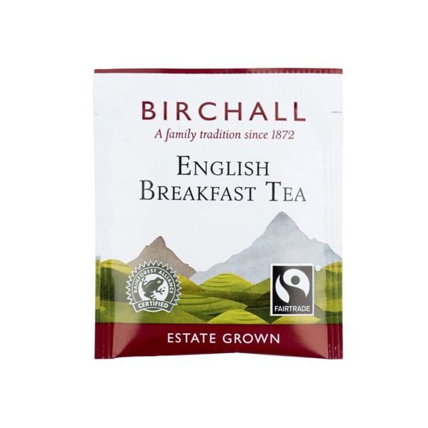 Birchall English Breakfast Tea - 250 Enveloped Plant - Based Tea Bags - Choose Coffee