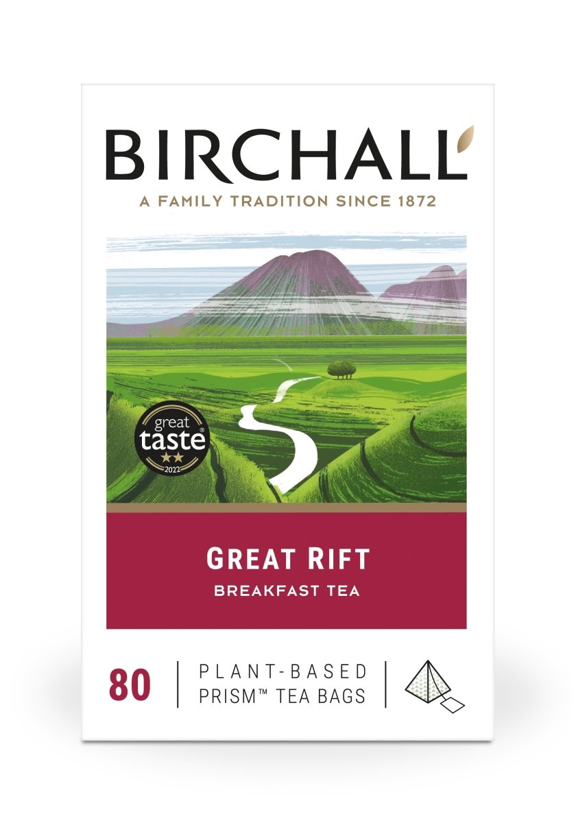 Birchall Great Rift Breakfast Blend - 200 Enveloped Plant - Based Prism Tea Bags - Choose Coffee