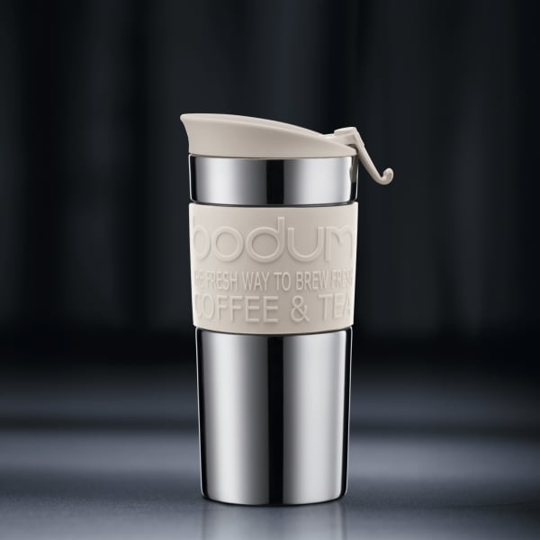 BODUM TRAVEL PRESS SET COFFEE MAKER, 0.35 L, 12 OZ - OFF WHITE - Choose Coffee