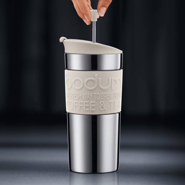 BODUM VACUUM TRAVEL PRESS SET COFFEE MAKER, 0.35 L, 12 OZ - S/S - Choose Coffee