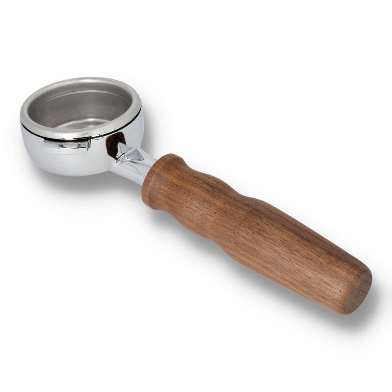 BOTTOMLESS FILTERHOLDER WITH WOODEN HANDLE - NUOVA SIMONELLI AND VICTORIA ARDUIN - Choose Coffee
