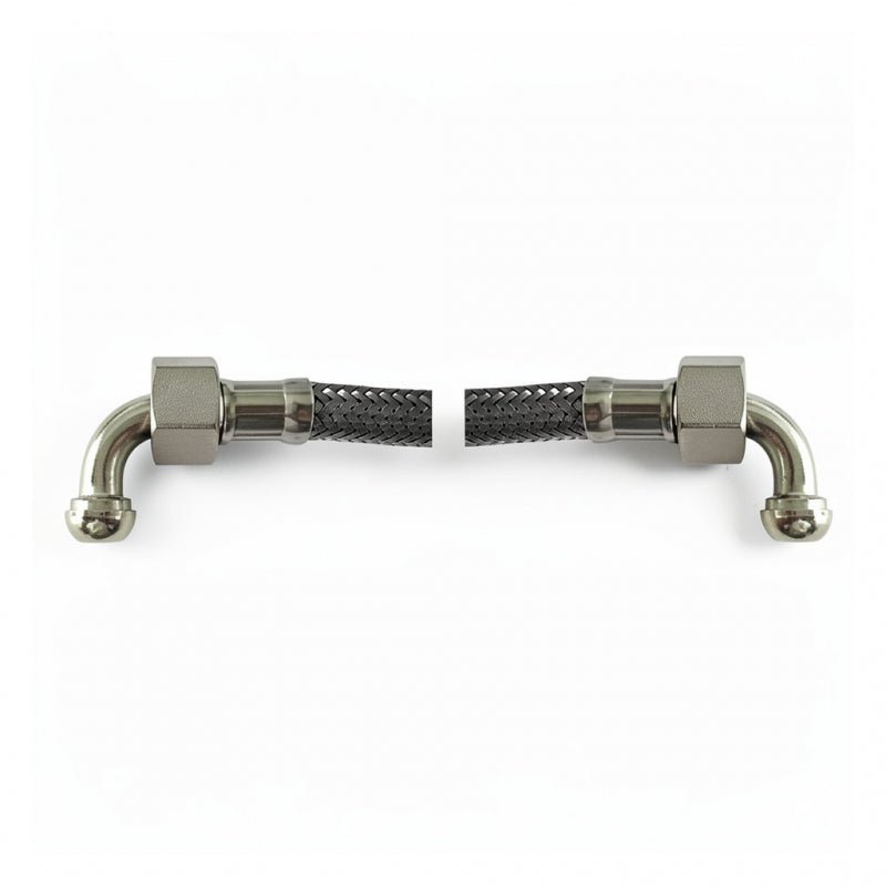 BRAIDED HOSE 0.30M 3/8F ELBOW X 3/8M ELBOW - CONICAL - Choose Coffee
