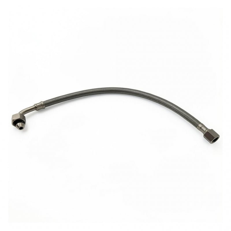 BRAIDED HOSE 0.4M 1/4 STRAIGHT X 3/8 ELBOW - CONICAL - Choose Coffee