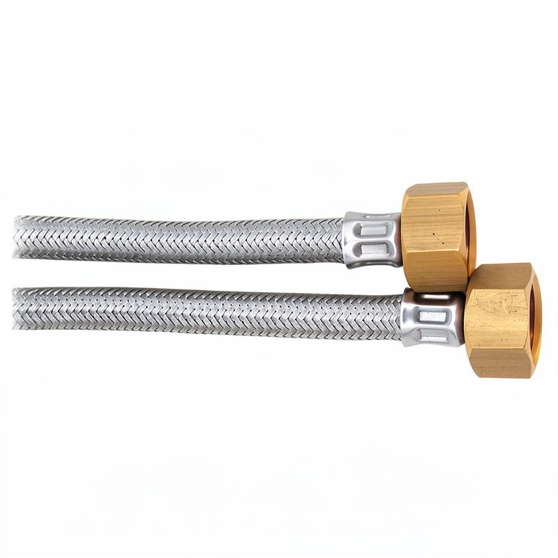BRAIDED HOSE 0.5M 1/2 STRAIGHT X 1/2 STRAIGHT - Choose Coffee