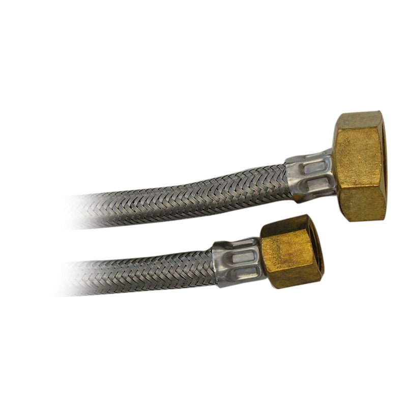 BRAIDED HOSE 0.5M 3/4 STRAIGHT X 3/8 STRAIGHT - Choose Coffee