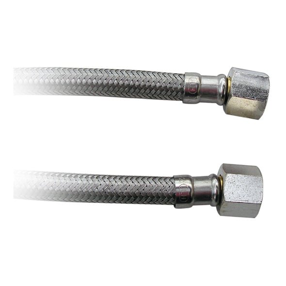 BRAIDED HOSE 0.5M 3/8 STRAIGHT X 3/8 STRAIGHT - Choose Coffee