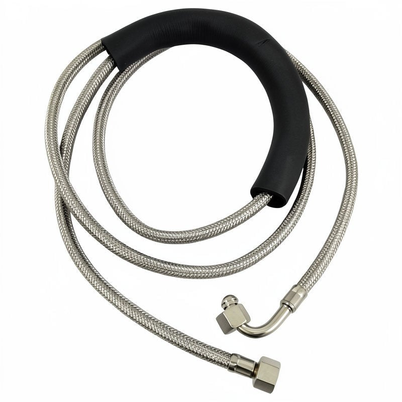 BRAIDED HOSE 1.5M 3/8 STRAIGHT X 3/8 ELBOW - CONICAL - Choose Coffee