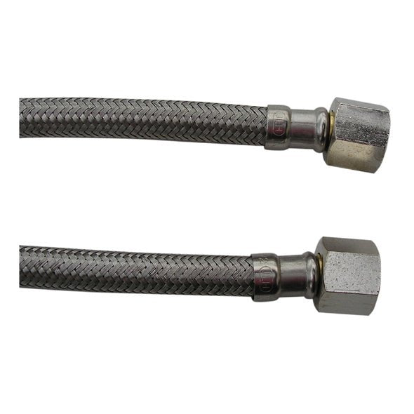 BRAIDED HOSE 1M 3/8 STRAIGHT X 3/8 STRAIGHT - Choose Coffee