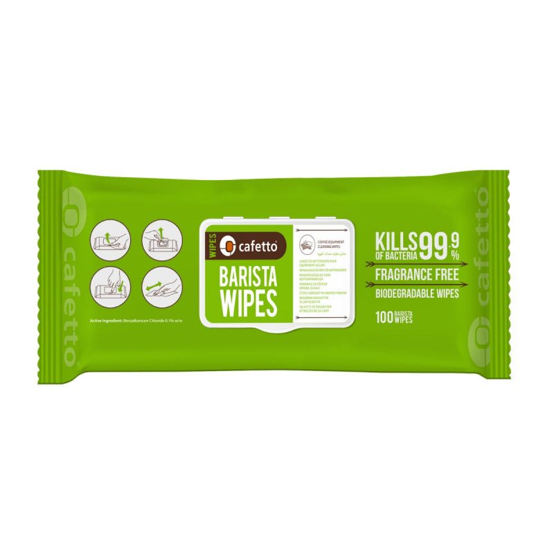 CAFETTO BARISTA WIPES PACK OF 100 - Choose Coffee