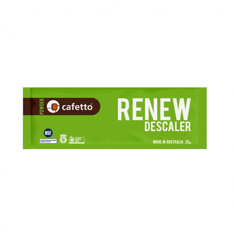 CAFETTO RENEW DESCALER POWDER 25 GRAM SACHET - Choose Coffee