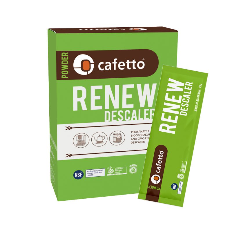 CAFETTO RENEW DESCALER POWDER 6 X 25 GRAM - Choose Coffee