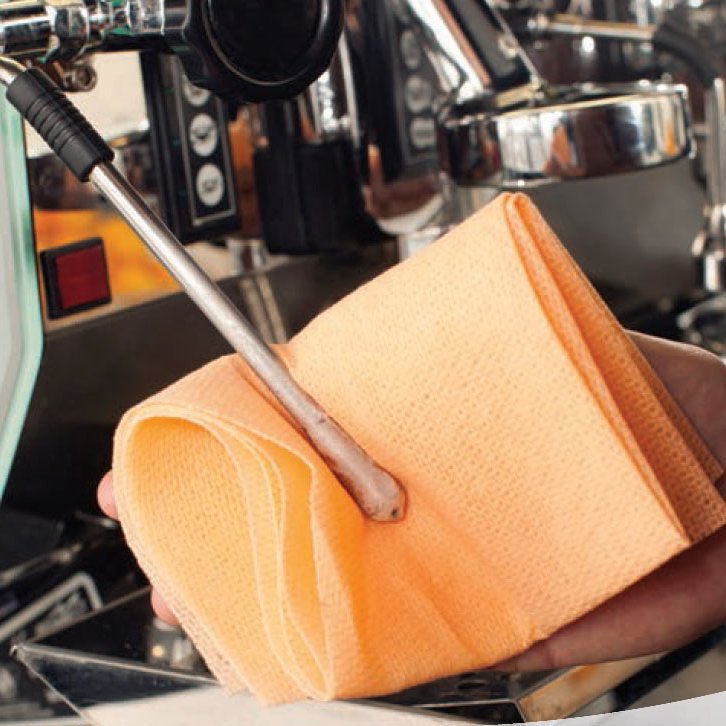 CHICOPEE SUPERTWILL HEAT RESISTANT COFFEE WIPE - ORANGE (PACK OF 10) - Choose Coffee