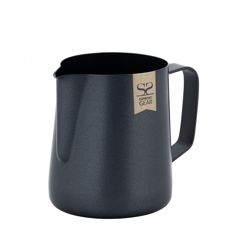 ESPRESSO GEAR TEFLON COATED FOAMING JUG - 0.35L BLACK - Choose Coffee