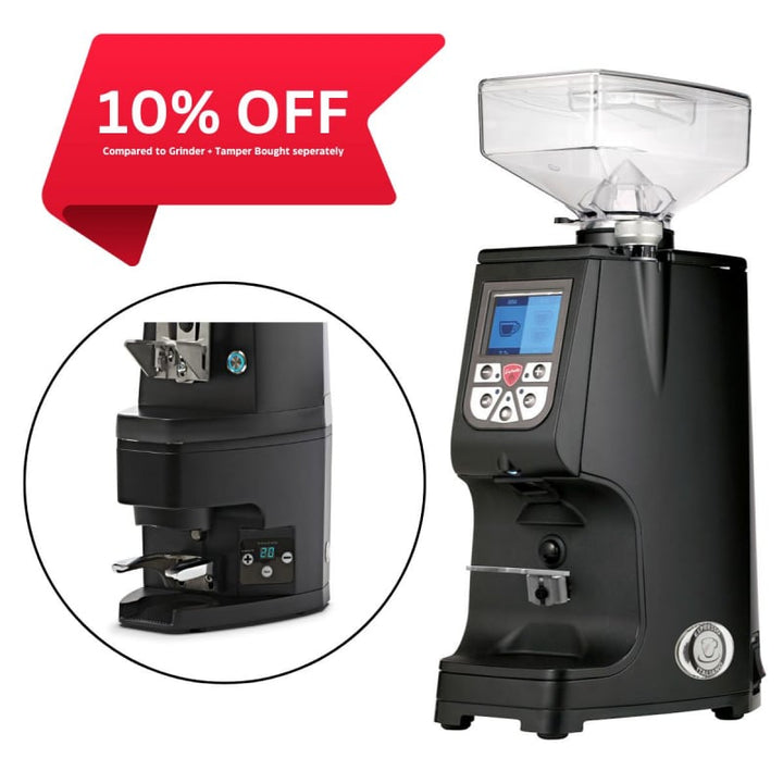 EUREKA ATOM 60 GRINDER WITH ATOM AUTO TAMPER - BLACK - Choose Coffee