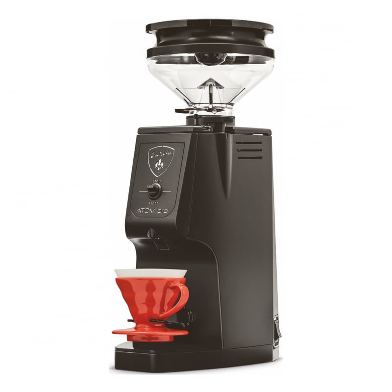 EUREKA ATOM PRO BREW GRINDER WITH FLAT BLADES 75MM - BLACK - Choose Coffee