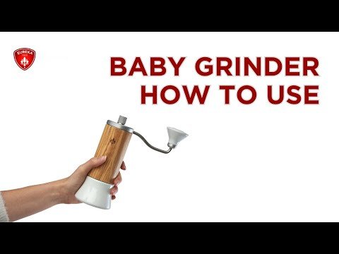 EUREKA BABY HAND GRINDER - NATURAL BODY / GLASS BASE - Choose Coffee