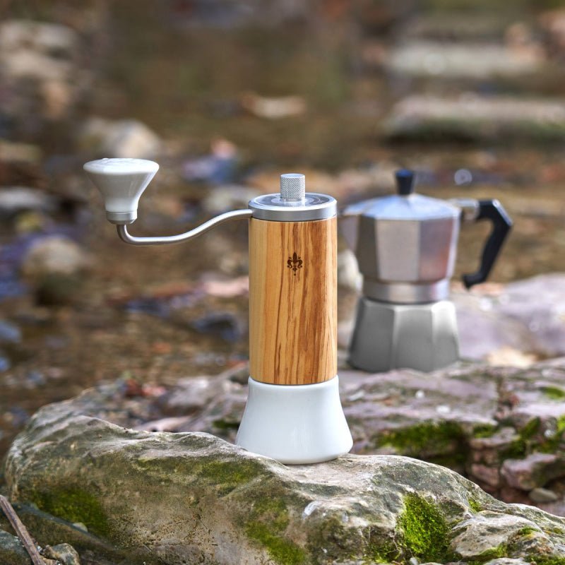 EUREKA BABY HAND GRINDER - OLIVE BODY / CERAMIC BASE - Choose Coffee