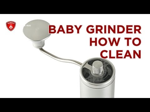 EUREKA BABY HAND GRINDER - WALNUT BODY / GLASS BASE - Choose Coffee
