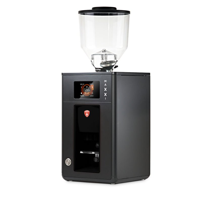EUREKA MAXXI GRINDER WITH DISKO AUTO TAMPER - BLACK - Choose Coffee